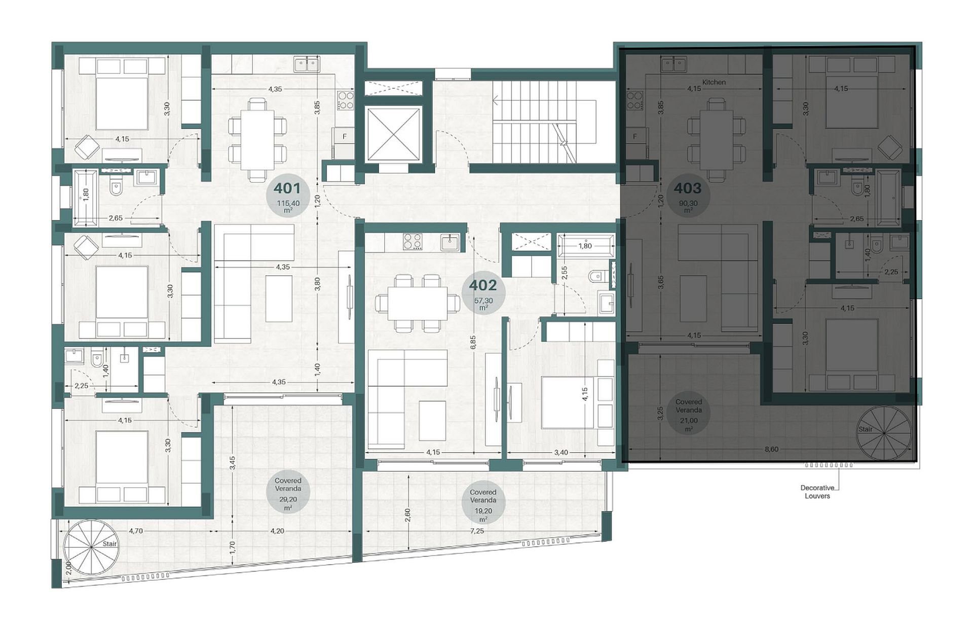 2 BR Penthouse in Agios Athanasios, Limassol photo 12