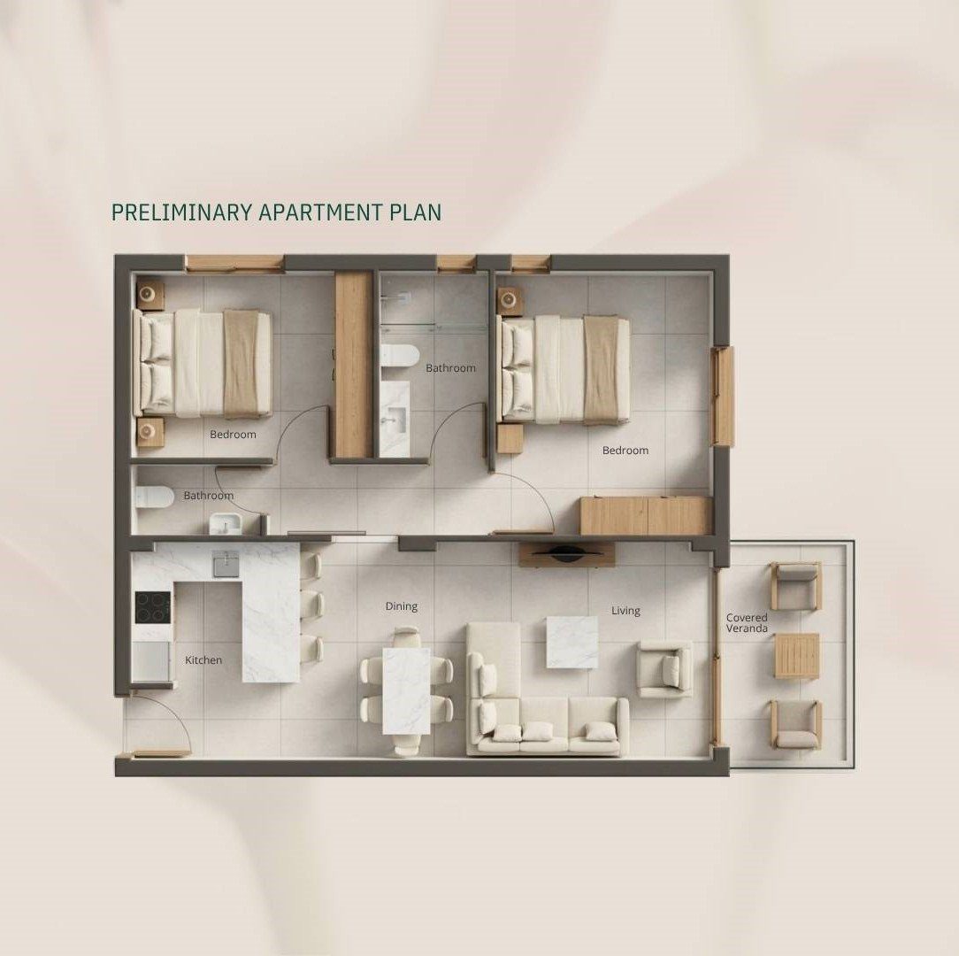 2 BR Apartment in Geroskipou, Paphos photo 12