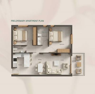2 BR Apartment in Geroskipou, Paphos thumbnail 12