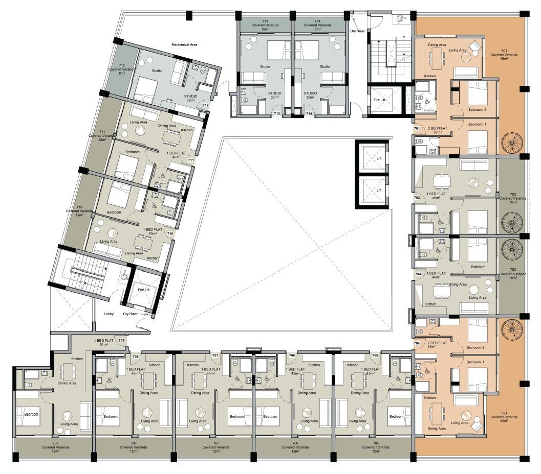 1 BR Apartment in Tsiflikoudia, Limassol photo 14