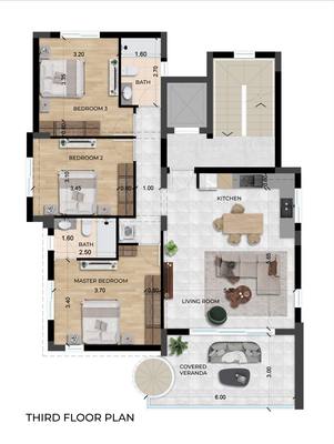 3 BR Penthouse in Agios Athanasios, Limassol thumbnail 7