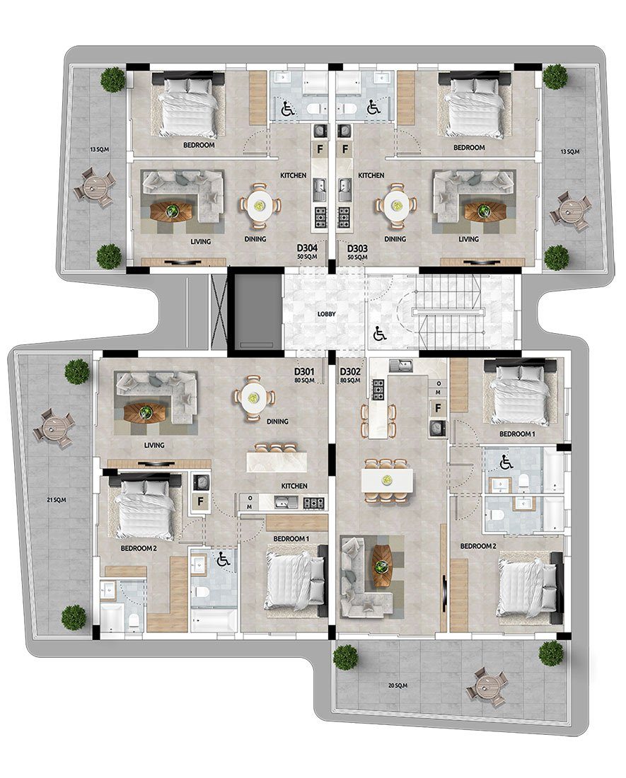 2 BR Apartment in Livadia, Larnaca photo 18