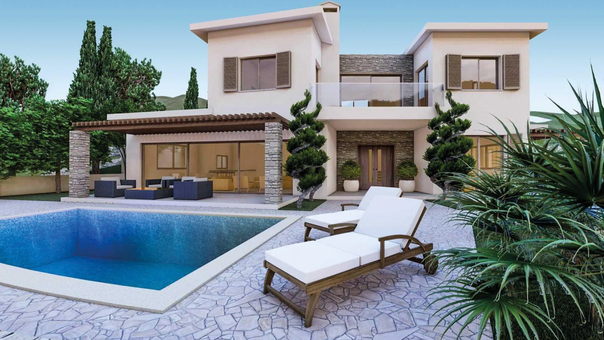 4 BR Villa in Tala, Paphos photo 1