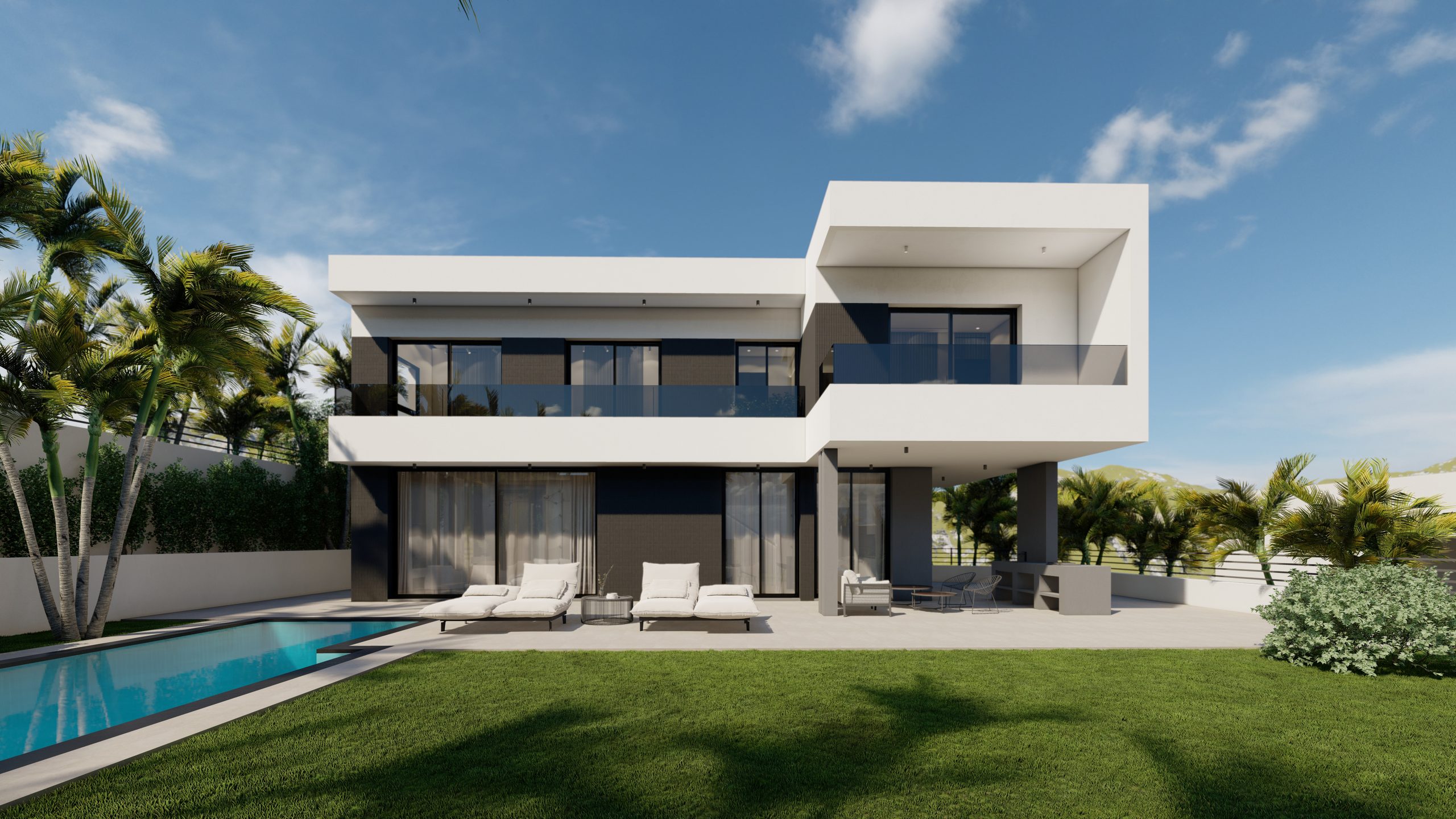 3+1 Bedroom Villa with Sea View in Parekklisia, Limassol photo 2