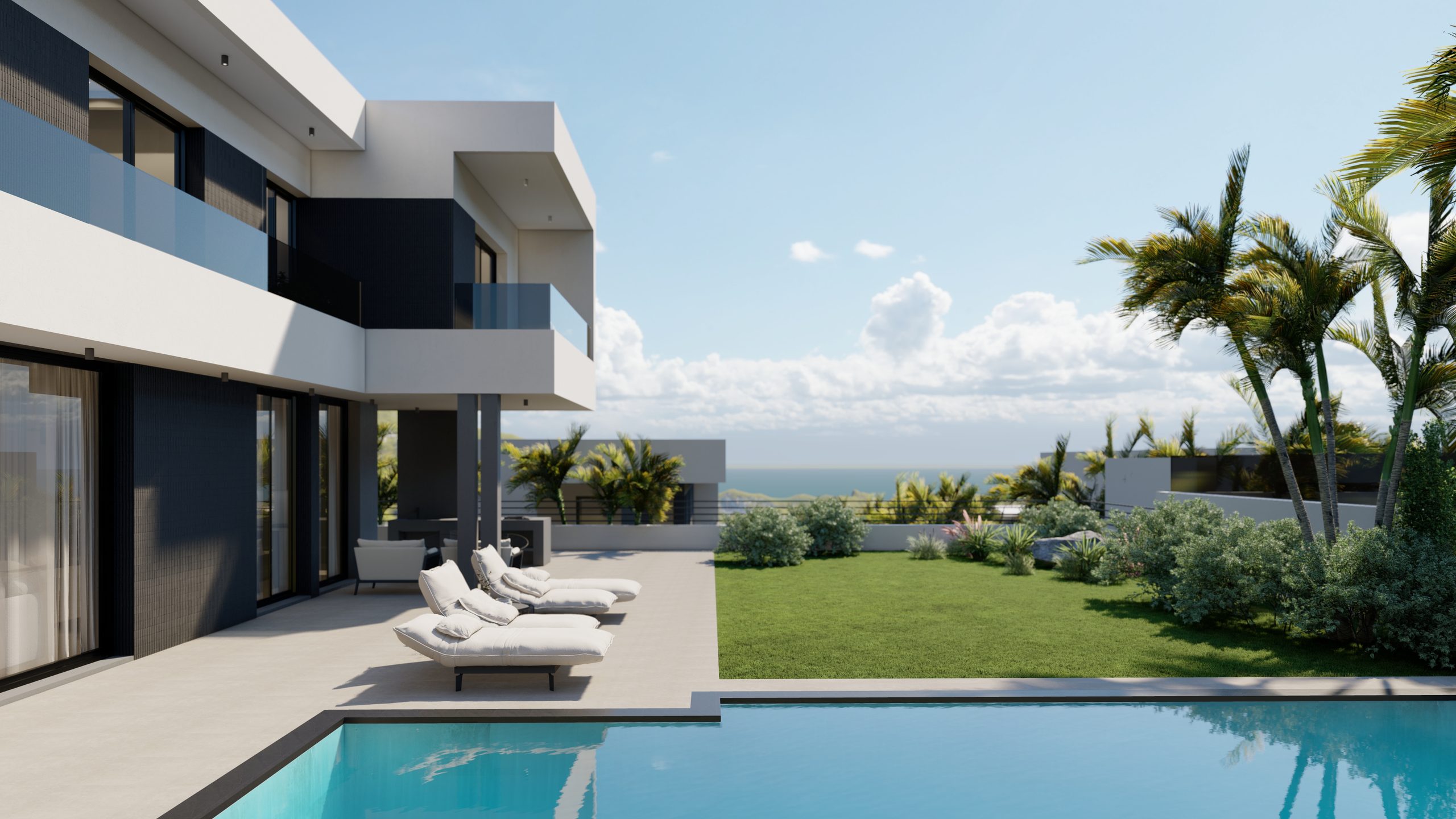 3+1 Bedroom Villa with Sea View in Parekklisia, Limassol photo 3