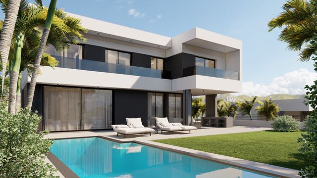 3+1 Bedroom Villa with Sea View in Parekklisia, Limassol