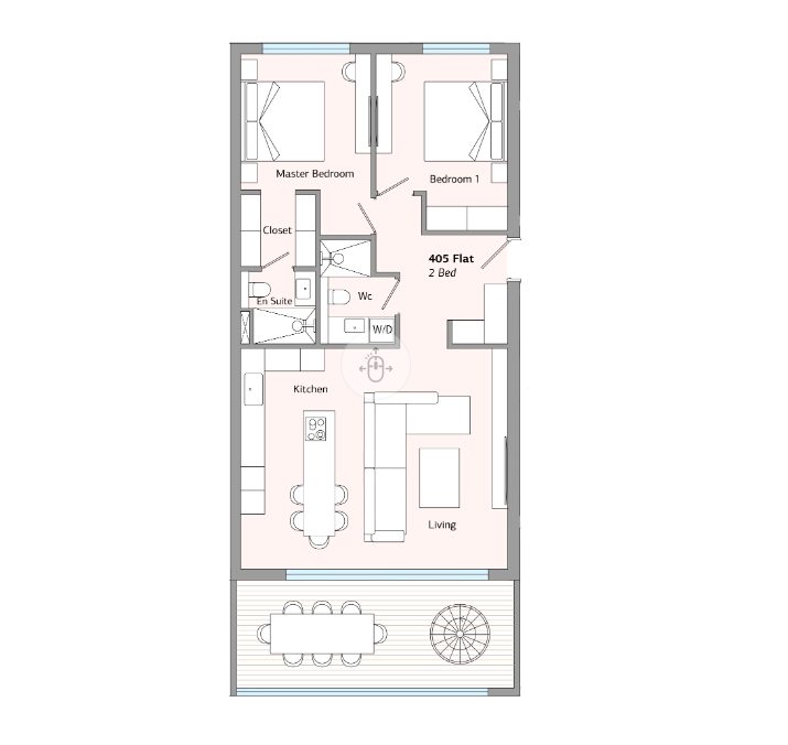 2 BR Penthouse in Germasogeia, Limassol photo 21