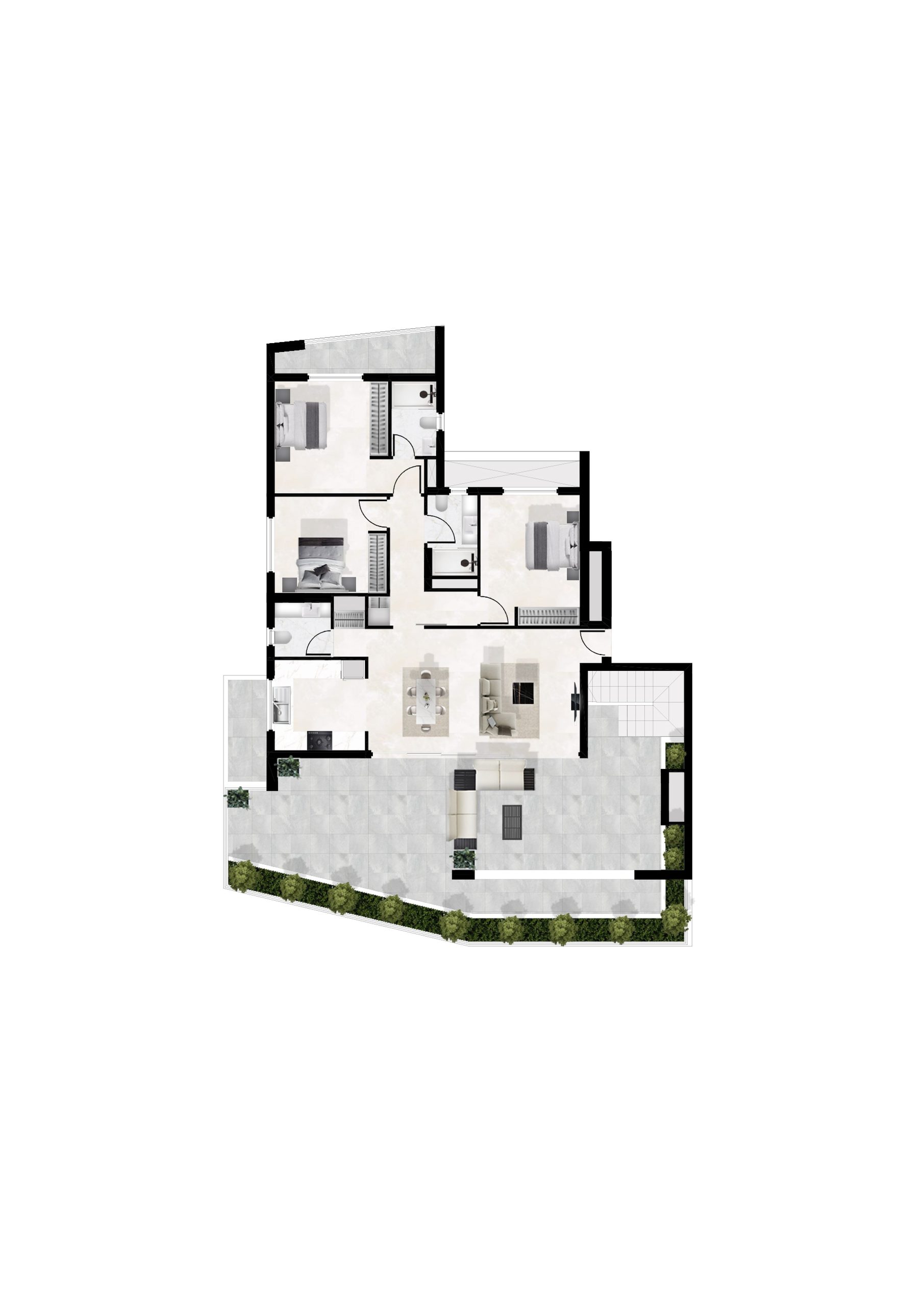 3 BR Penthouse in Makenzy, Larnaca photo 8