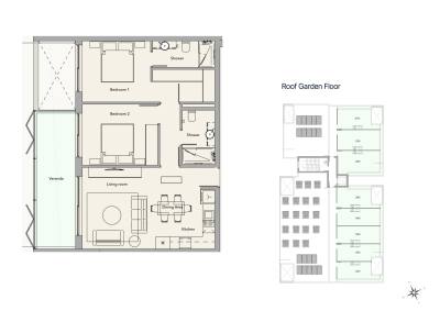 Apartament z 2 syp. w Pyrgos, Limassol, miniatura 14