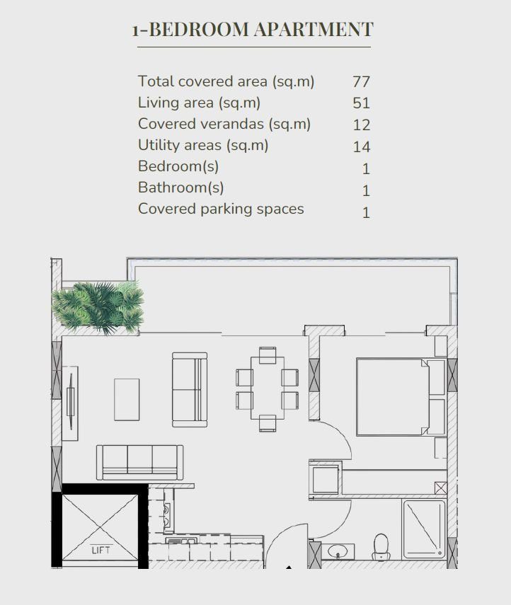 1 BR Apartment in Livadia, Larnaca photo 14