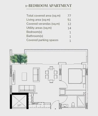 1 BR Apartment in Livadia, Larnaca thumbnail 14