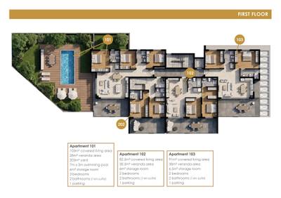 3 BR Ground Apartment in Oroklini, Larnaca thumbnail 16