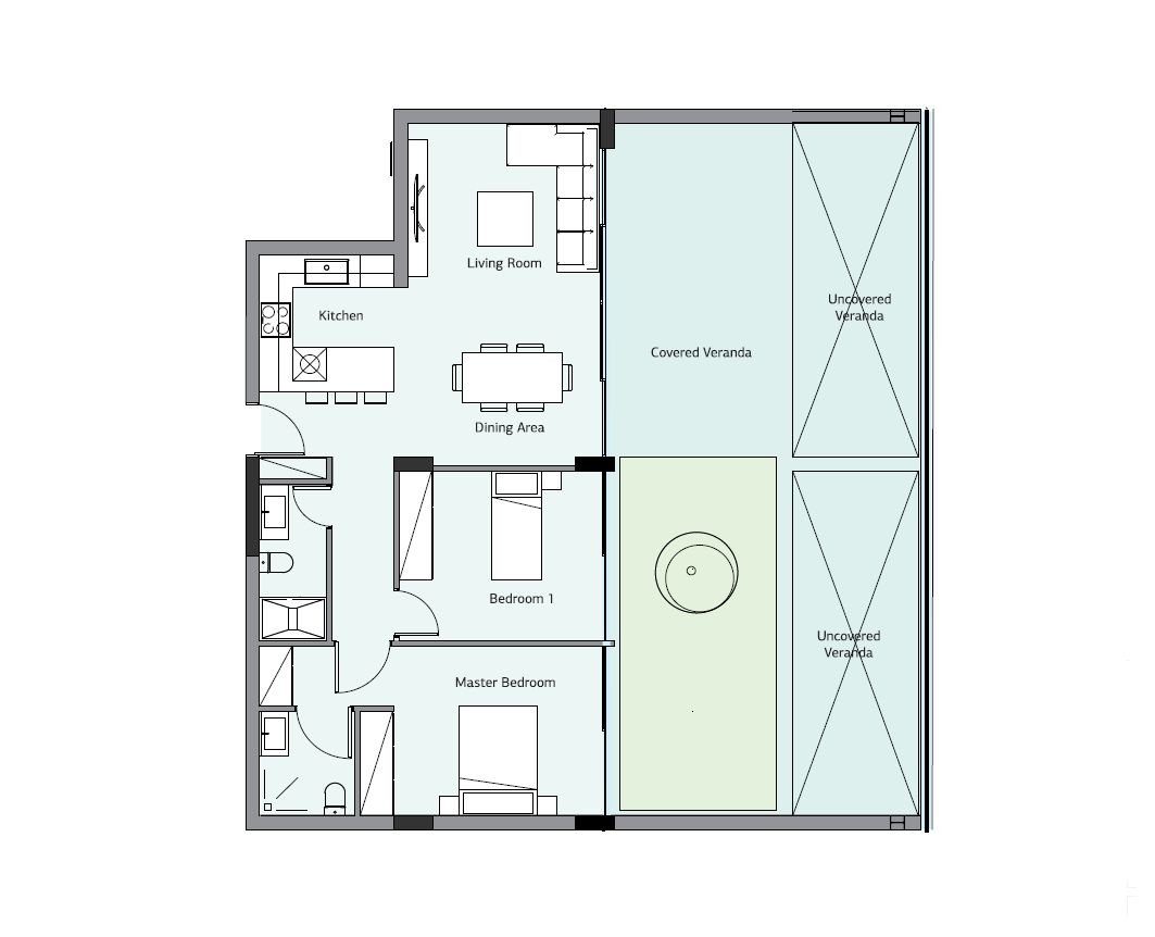 2 BR Apartment in Germasogeia, Limassol photo 13