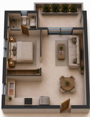 1 BR Apartment in Katholiki, Limassol thumbnail 7