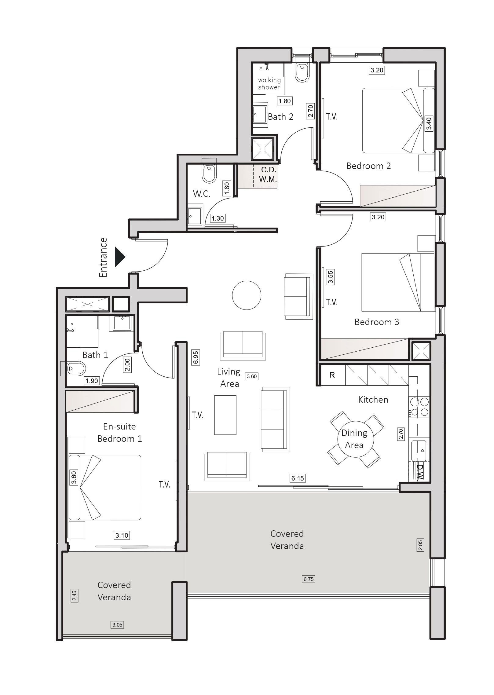 3 BR Apartment in Arch Makarios III, Larnaca photo 13