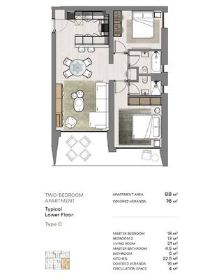 2 BR Apartment in Potamos Germasogeias, Limassol thumbnail 15