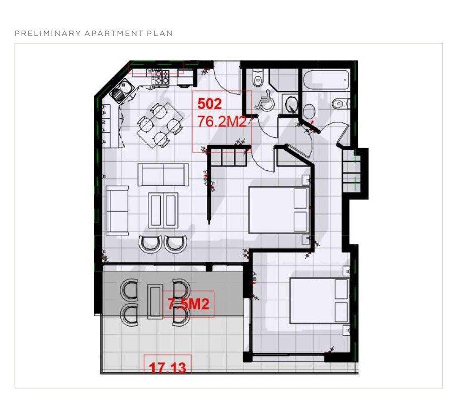 2 BR Apartment in Chlorakas, Paphos photo 5