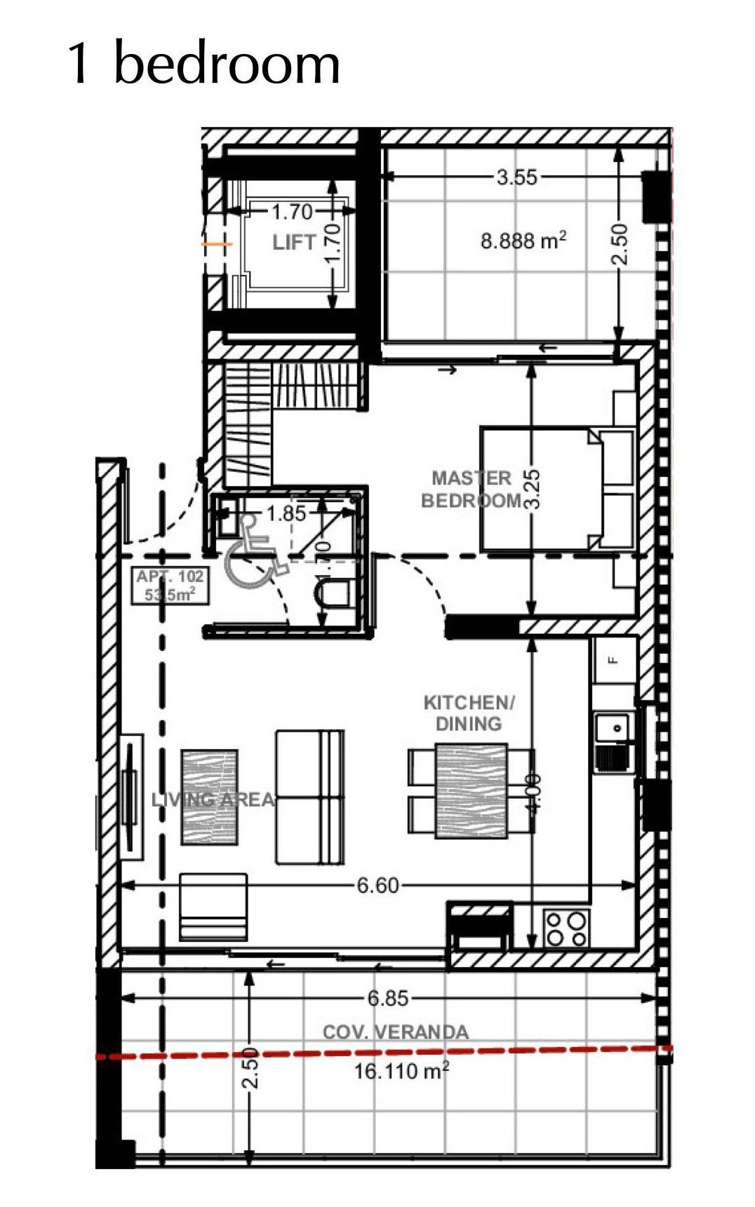 1 BR Apartment in Katholiki, Limassol photo 9