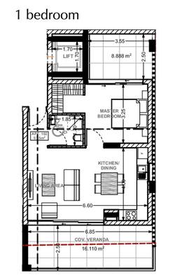1 BR Apartment in Katholiki, Limassol thumbnail 9