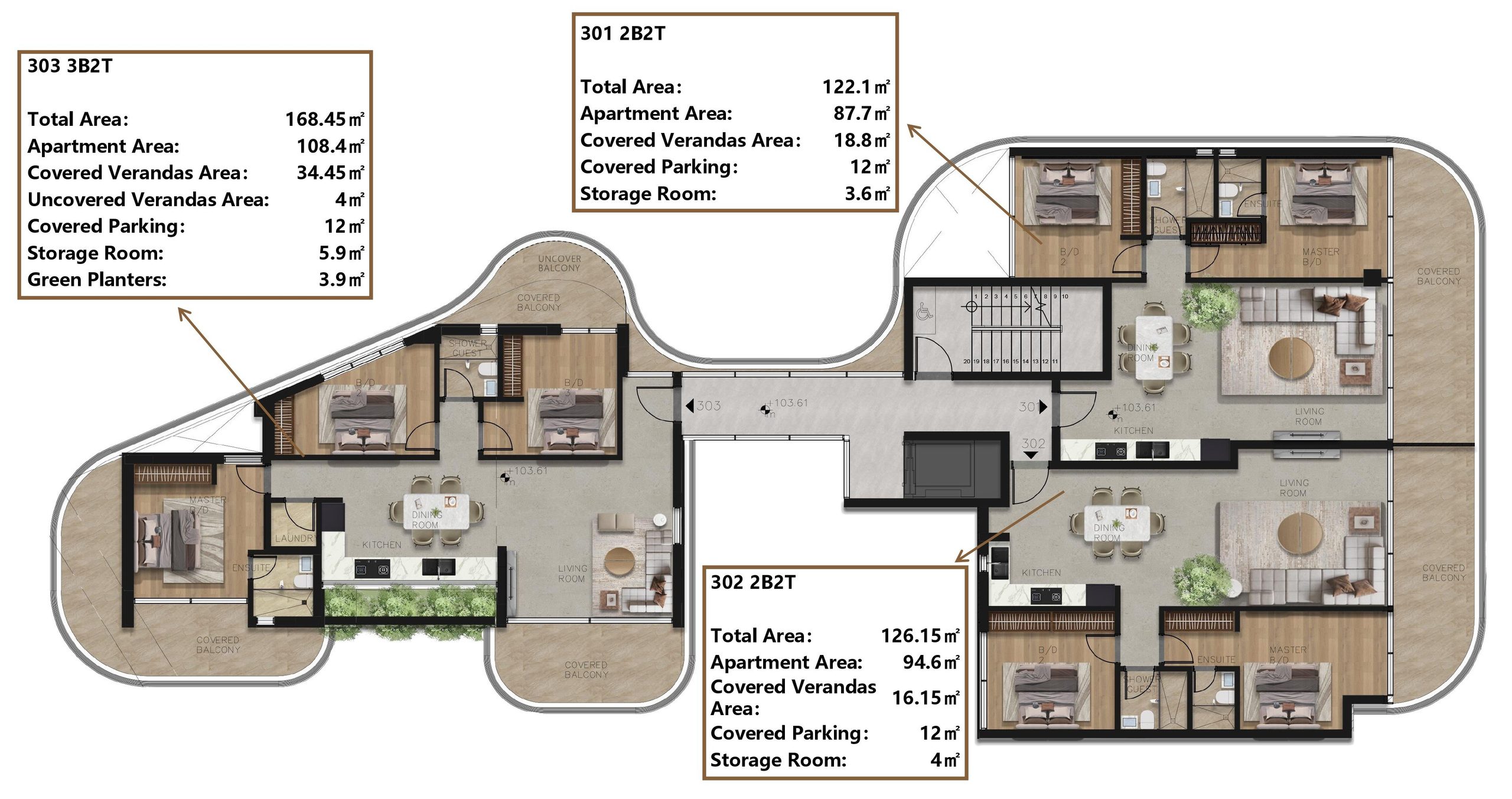 3 BR Apartment in Empa, Paphos photo 13