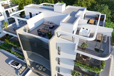 Penthouse z 2 syp. w Livadia, Larnaka, miniatura 3