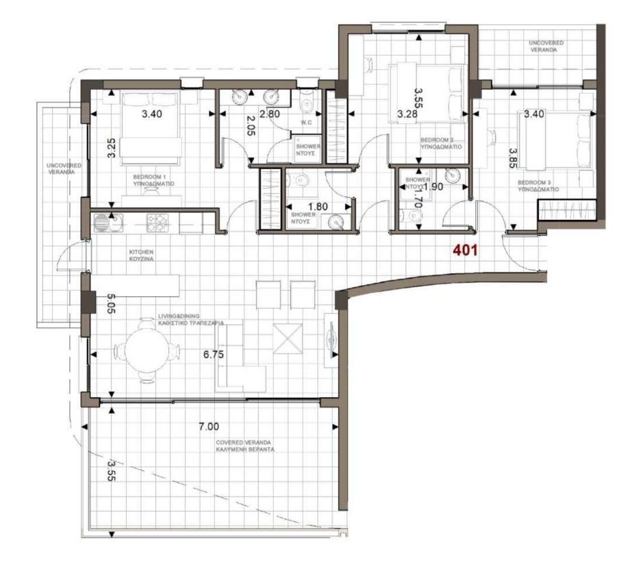 3 BR Penthouse in Trachoni, Limassol photo 9