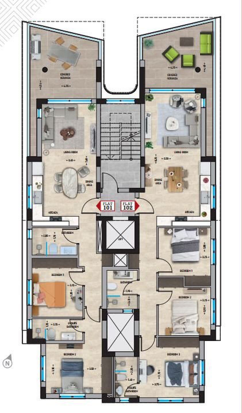 3 BR Apartment in Deryneia, Famagusta photo 10