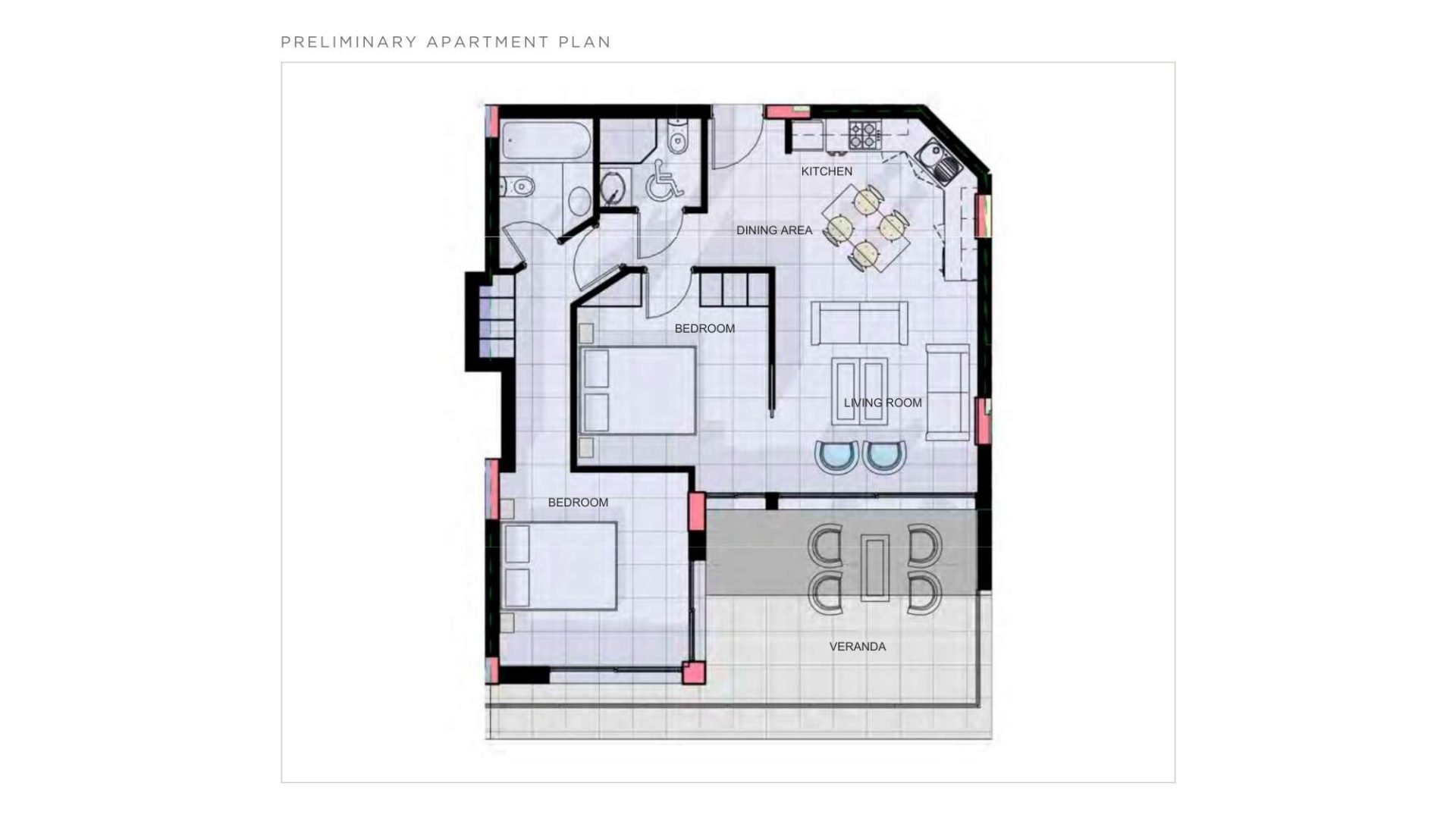 2 BR Apartment in Chlorakas, Paphos photo 9