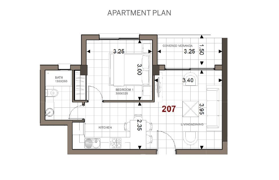 1 BR Apartment in Trachoni, Limassol photo 9