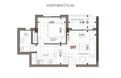 1 BR Apartment in Trachoni, Limassol thumbnail 9