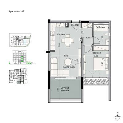 1 BR Apartment in Potamos Germasogeias, Limassol thumbnail 6