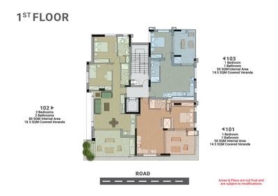 2 BR Apartment in Egkomi, Nicosia thumbnail 5