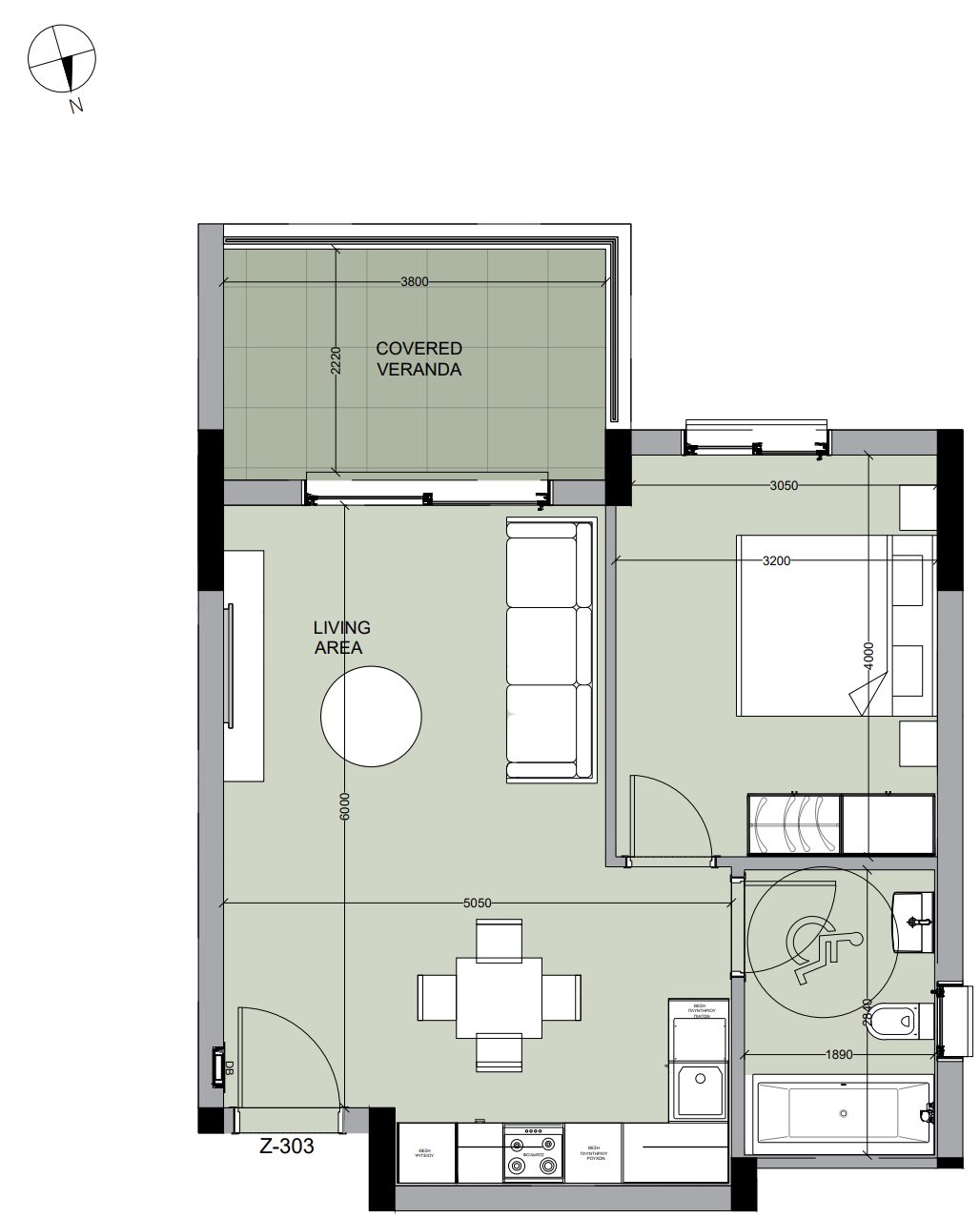 1 BR Apartment in Asomatos, Limassol photo 24