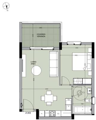 Apartament z 1 syp. w Asomatos, Limassol, miniatura 24