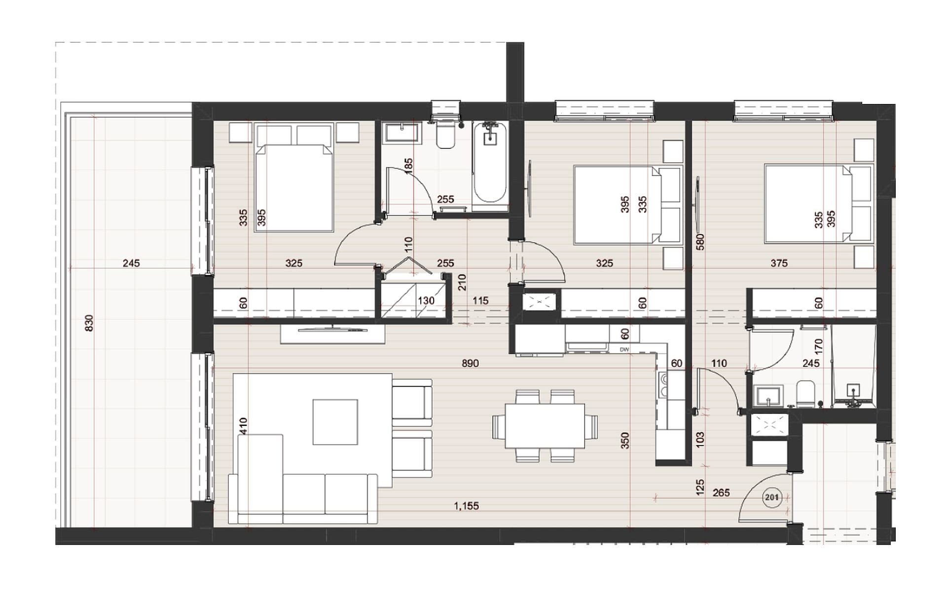 3 BR Apartment in Mesa Geitonia photo 12