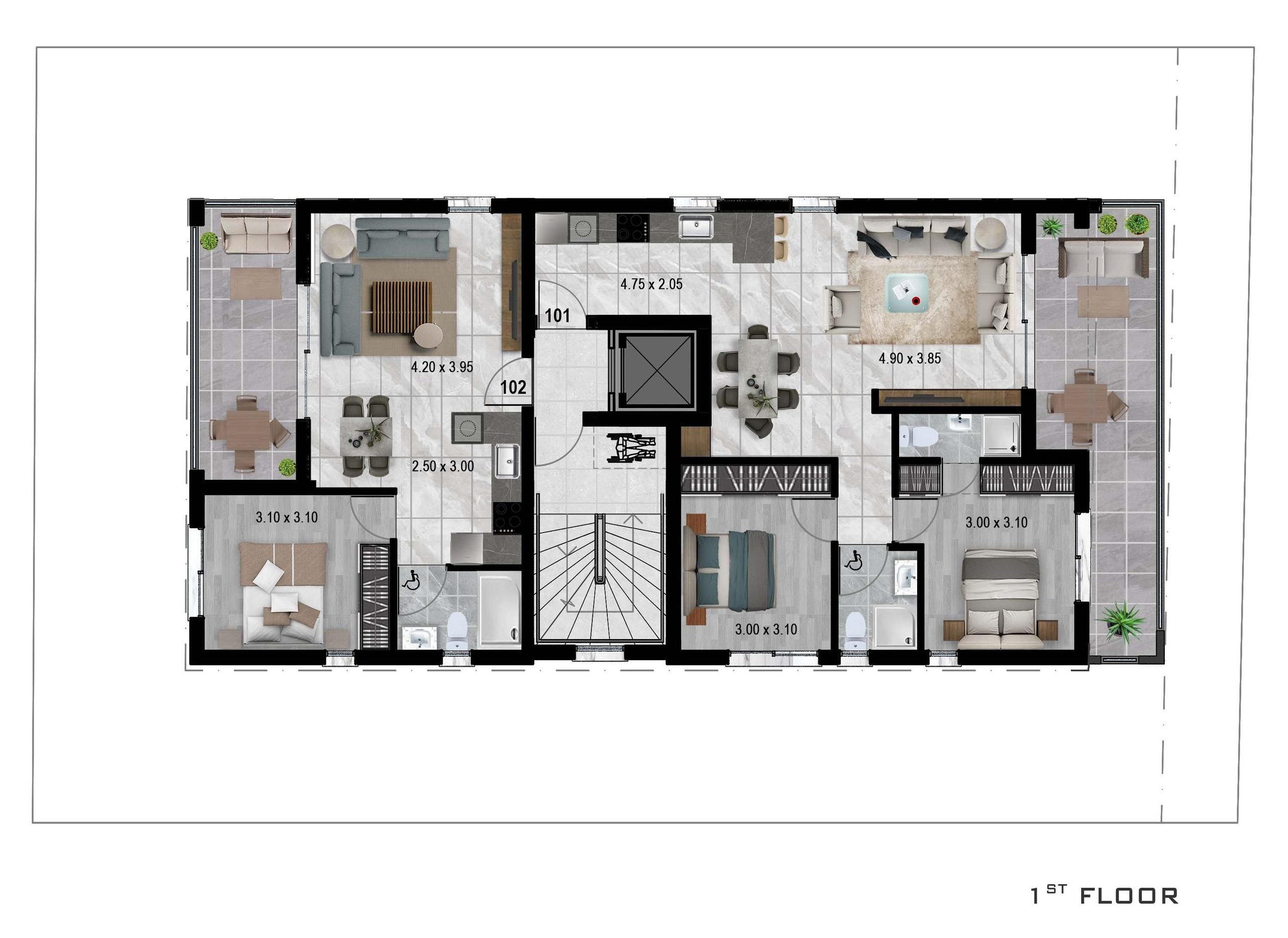 1 BR Apartment in Kato Polemidia, Limassol photo 8