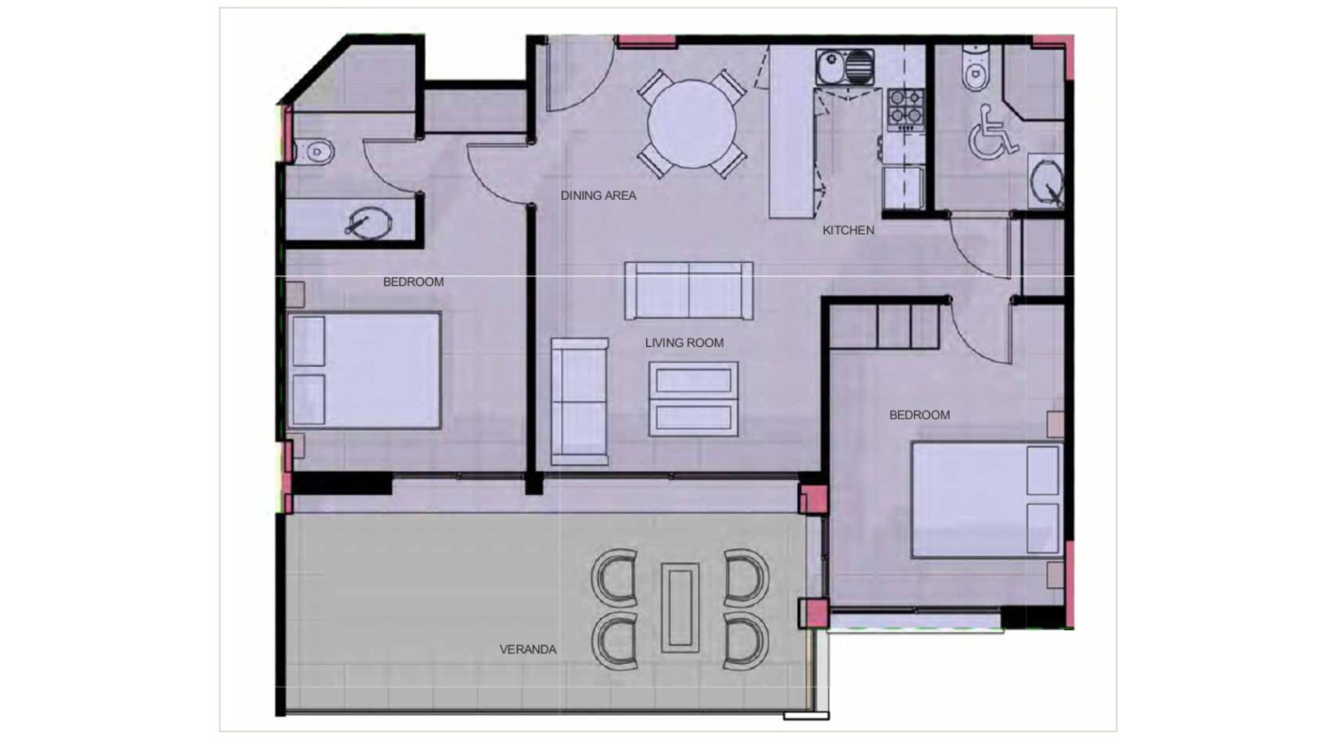 2 BR Apartment in Chlorakas, Paphos photo 5