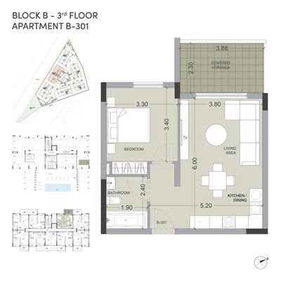 1 BR Apartment in Asomatos, Limassol thumbnail 14