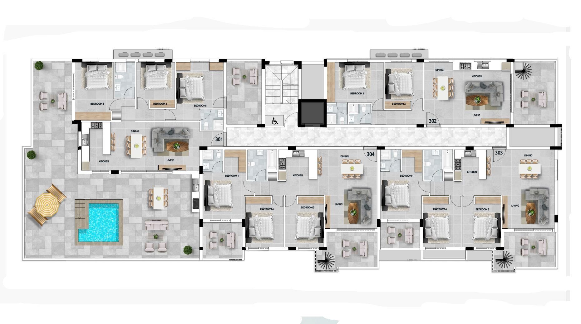 3 BR Penthouse in Oroklini, Larnaca photo 19