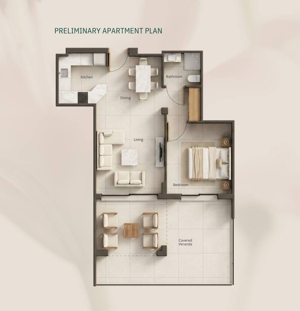 1 BR Apartment in Geroskipou, Paphos photo 12