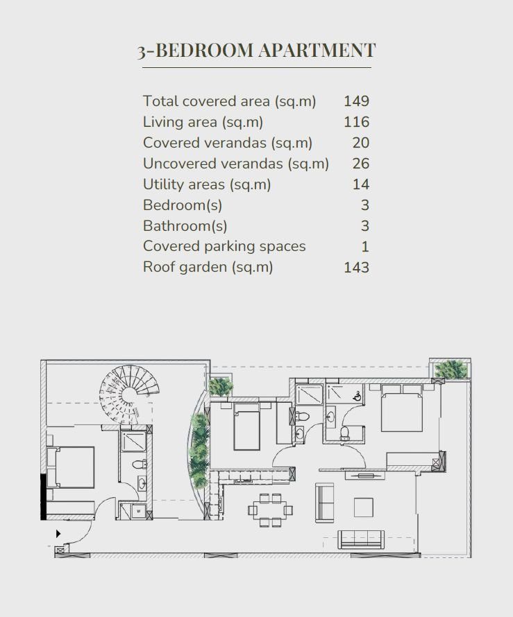 3 BR Penthouse in Livadia, Larnaca photo 18