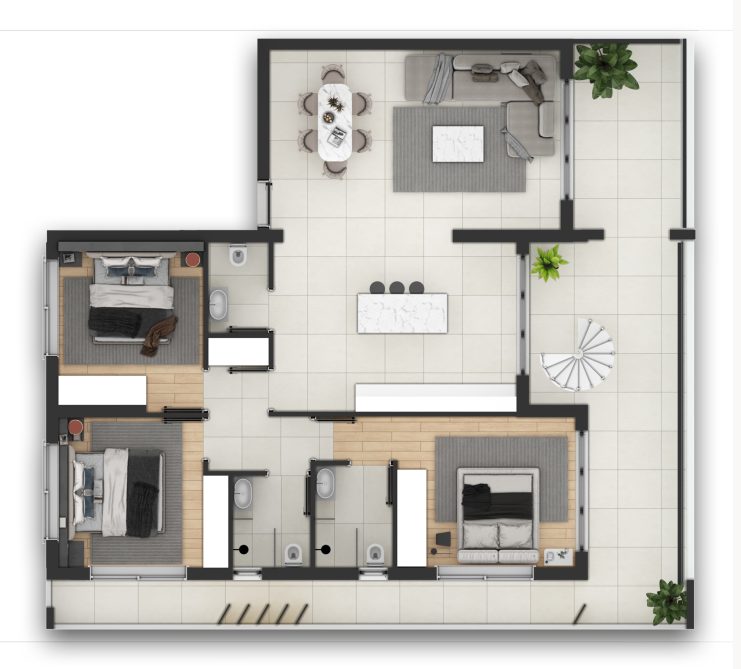 3 BR Penthouse in Apostolos Andreas, Limassol photo 13