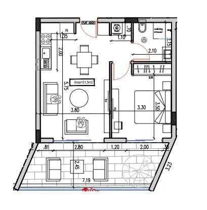 1 BR Apartment in Livadia, Larnaca photo 14