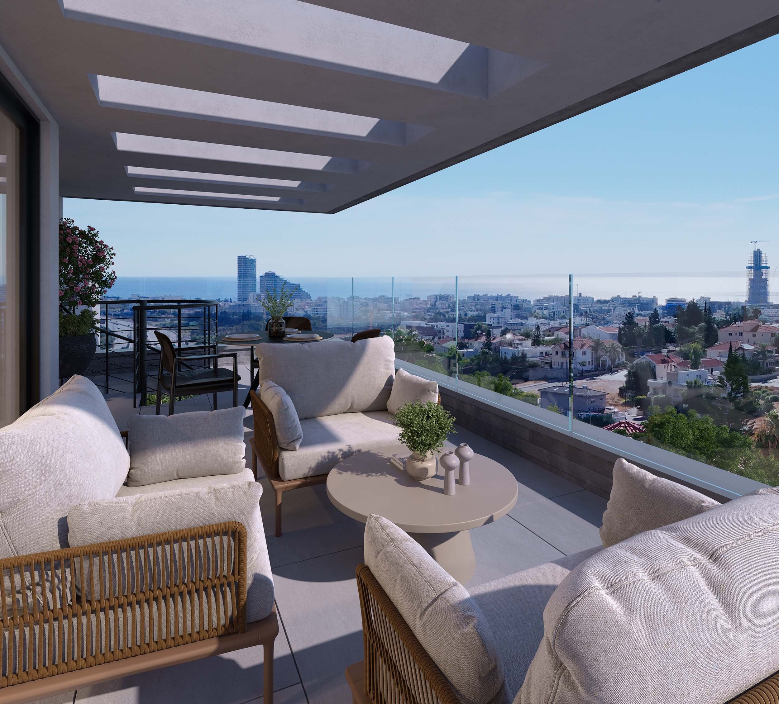 3 BR Penthouse in Germasogeia