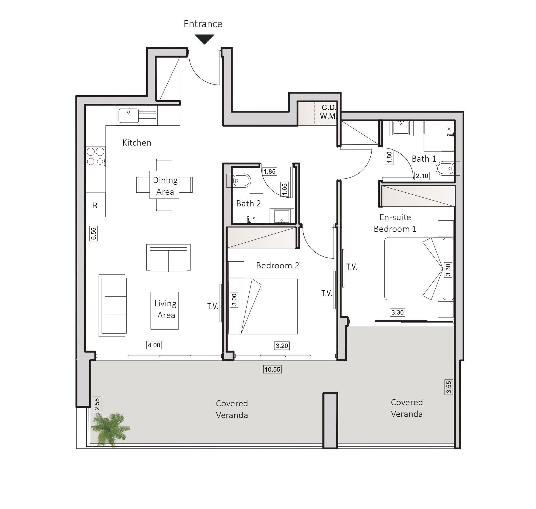 2 BR Apartment in Arch Makarios III, Larnaca photo 13