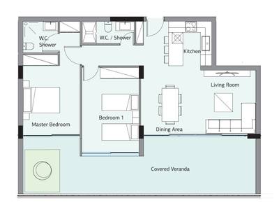 2 BR Apartment in Germasogeia, Limassol thumbnail 14