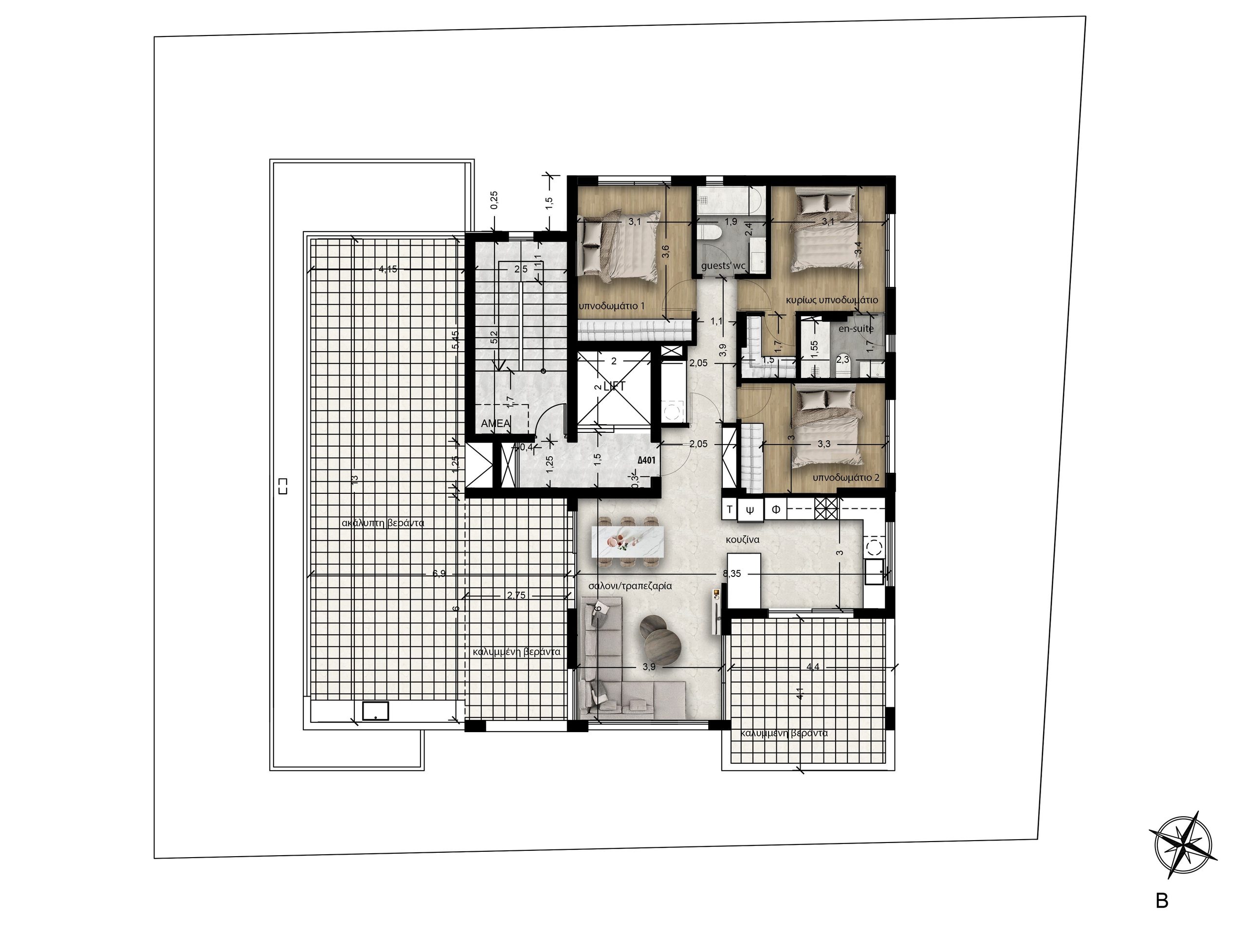 3 BR Penthouse in Arnaoutogeitonia, Limassol photo 10