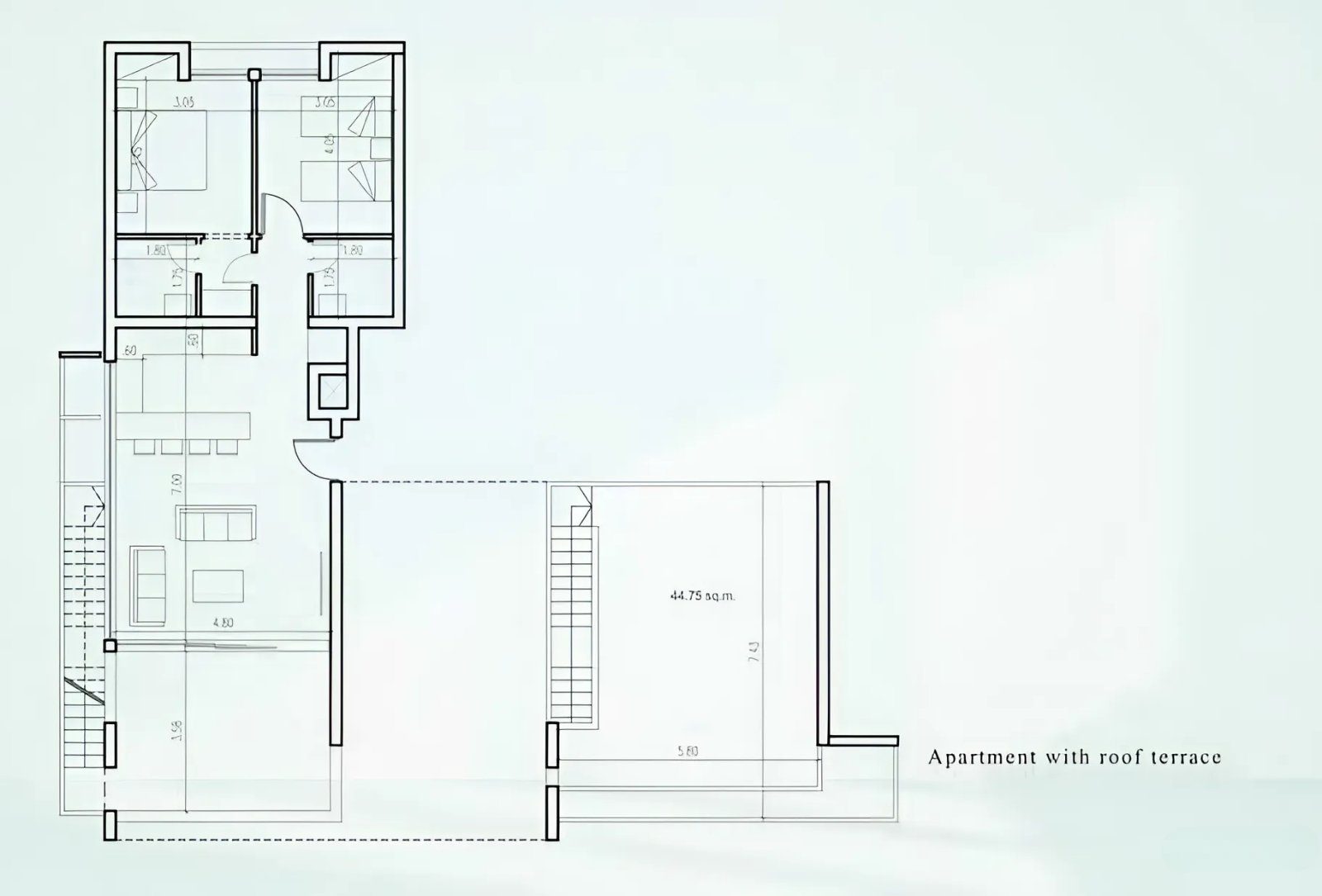 2 BR Penthous in Aradippou, Larnaca photo 9