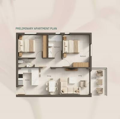 2 BR Apartment in Geroskipou, Paphos thumbnail 12