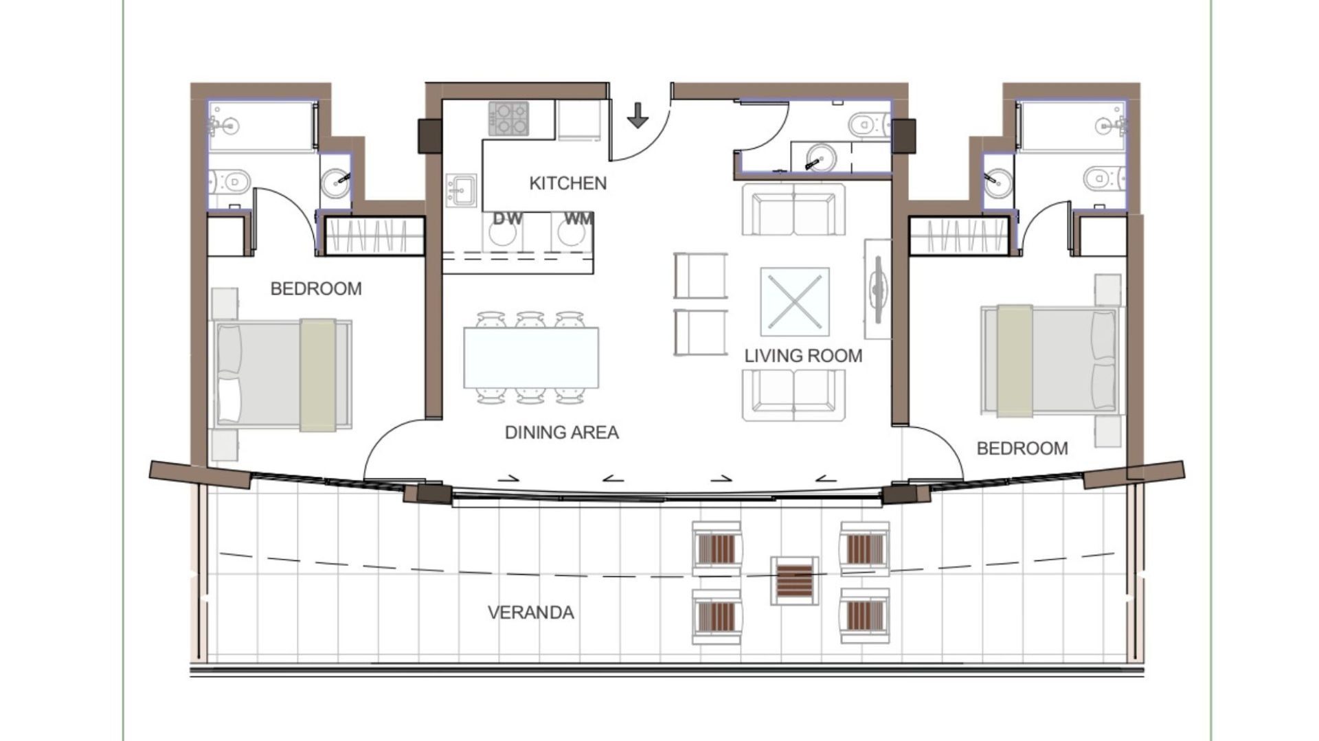 2 BR Penthouse in Trachoni, Limassol photo 12